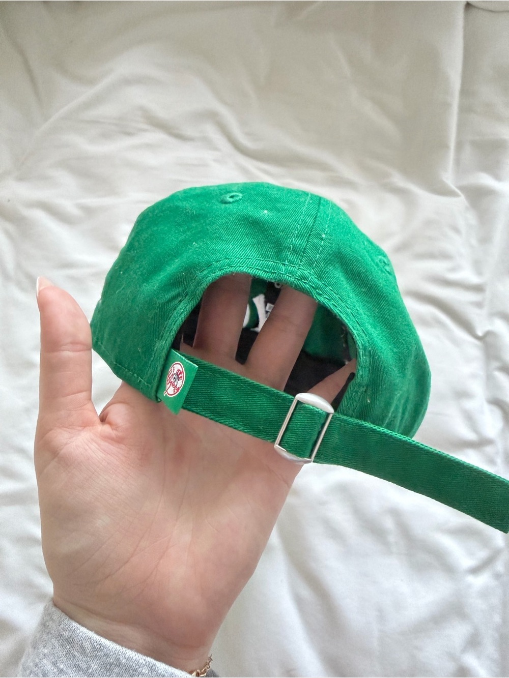 Anthropologie Green Baseball Cap with White NY Logo - Picture 3 of 3